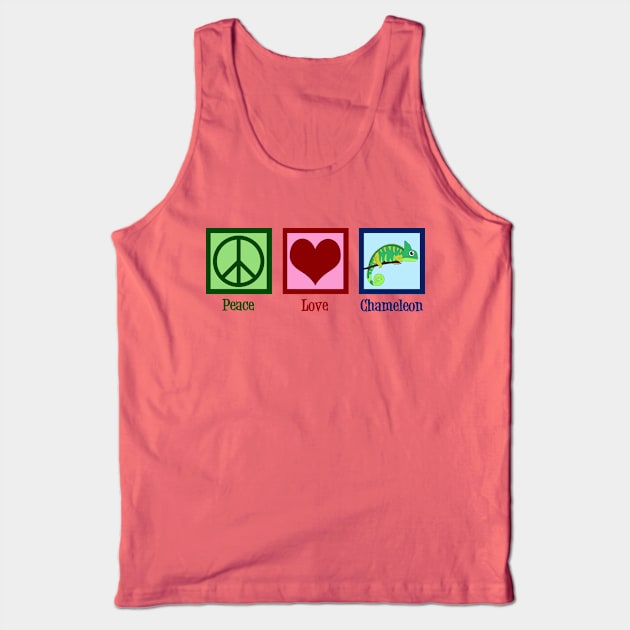 Peace Love Chameleons Tank Top by epiclovedesigns